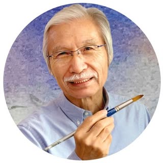有松　水彩